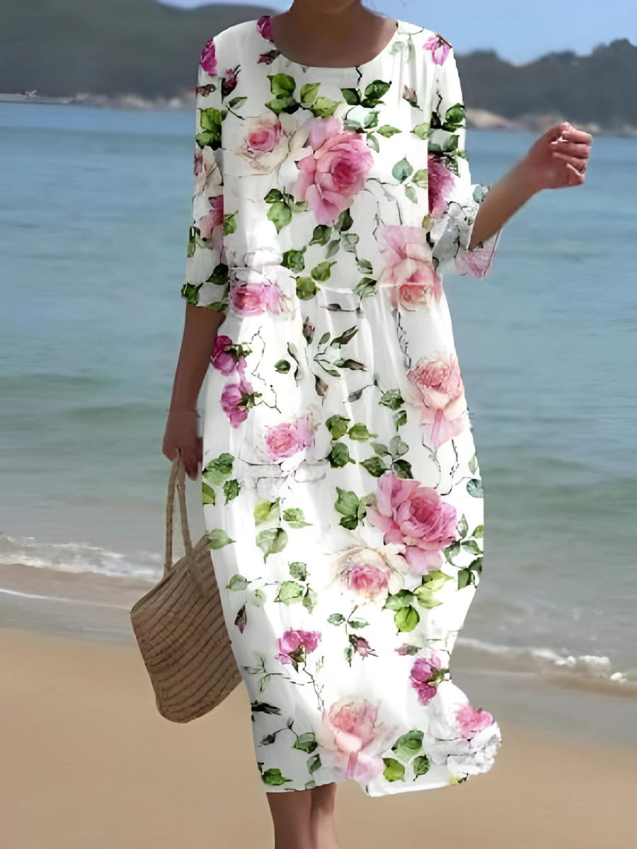 MW | Maxikleid mit Blumenmuster