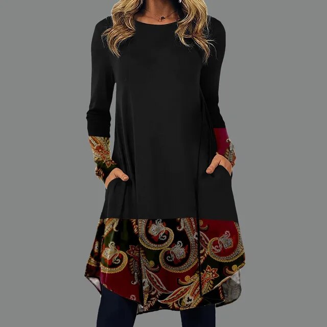 MW | Langärmeliges Midikleid