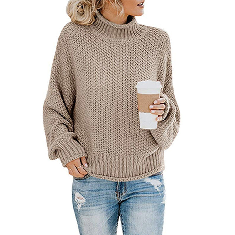 MW | Dicker Pullover mit hohem Halsausschnitt