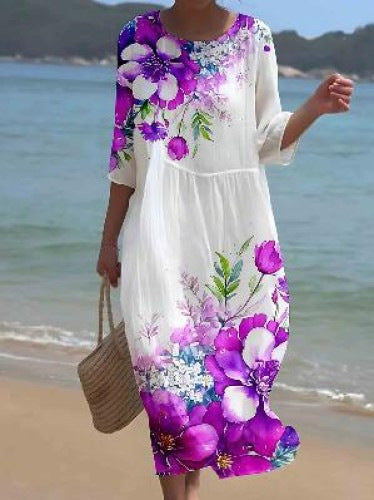 MW | Maxikleid mit Blumenmuster