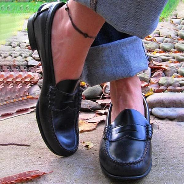 MW | Mokassins Casual Flats Oxfords Slip On Round Toe Loafers für Frauen