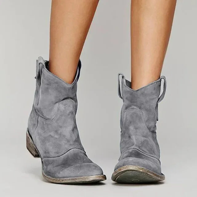 Nelly Designers | Damen Cowboy-Stiefeletten aus Wildleder