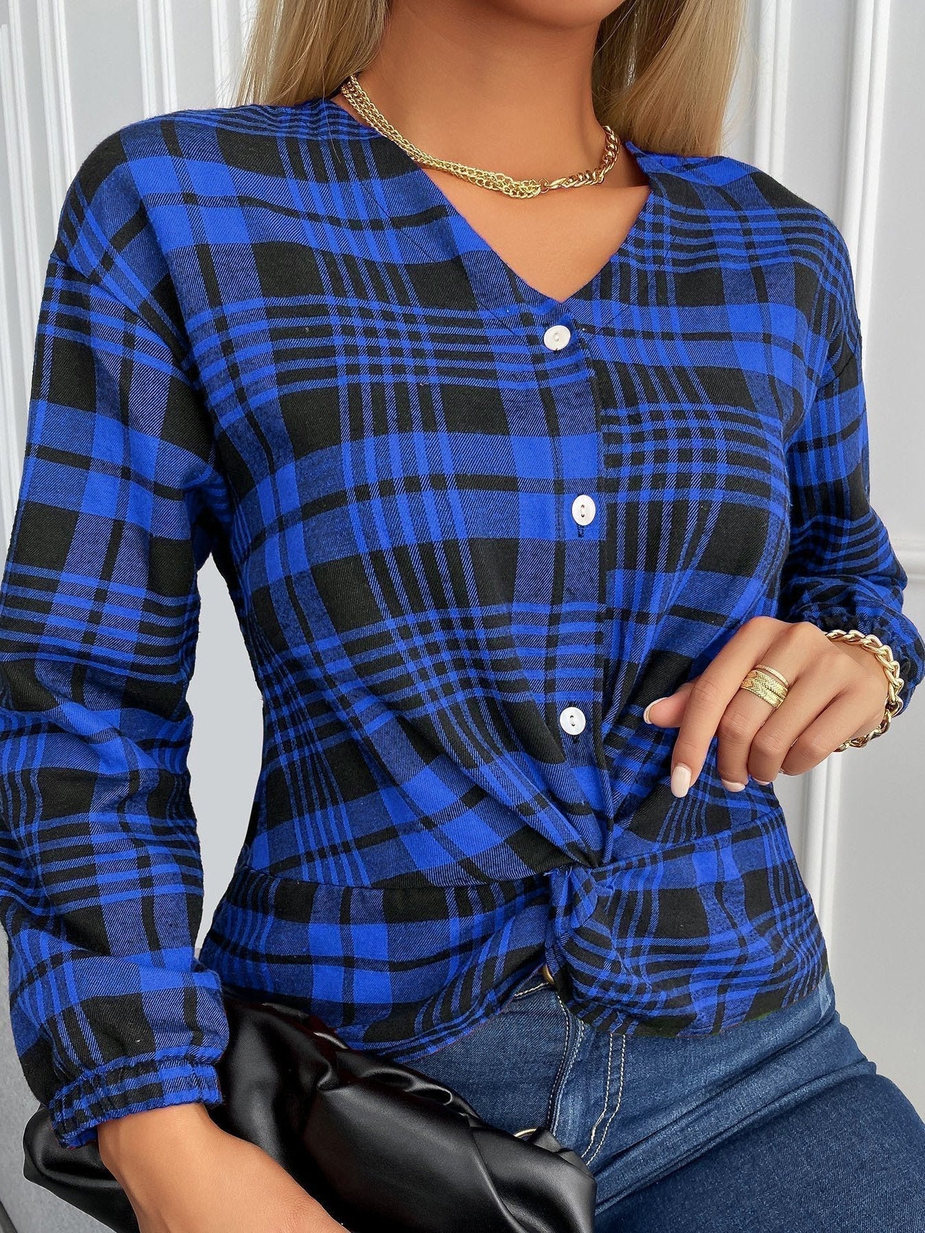 MW | Modische, lässige Winterbluse