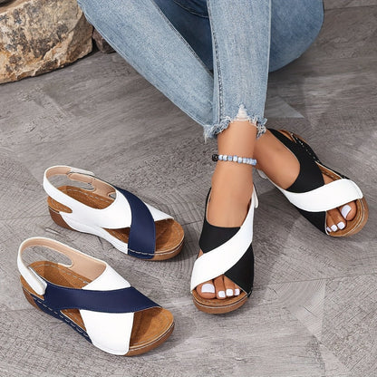 Nelly Designers | Color Wedge Orthopädische Sandalen für Frauen