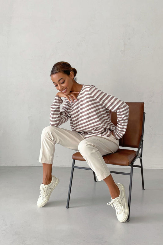 MW | Klassischer Streifen-Pullover