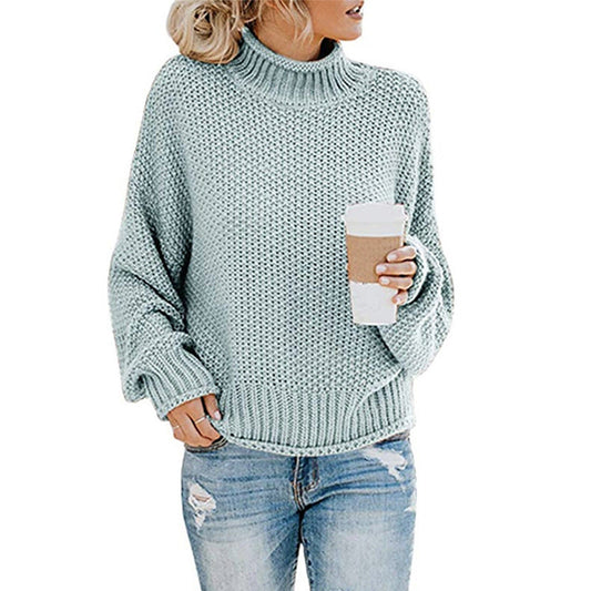 MW | Dicker Pullover mit hohem Halsausschnitt
