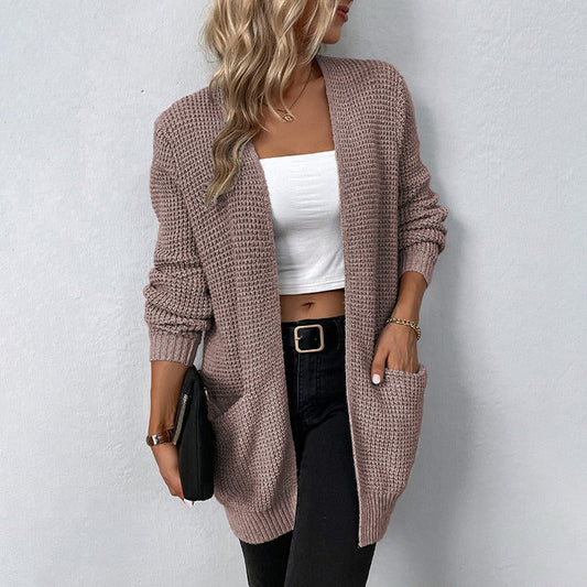 MW | Lässige und mühelose Winter-Strickjacke