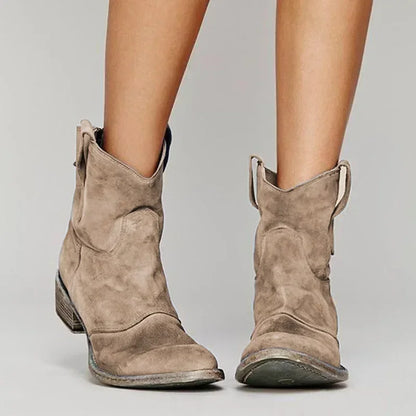 Nelly Designers | Damen Cowboy-Stiefeletten aus Wildleder