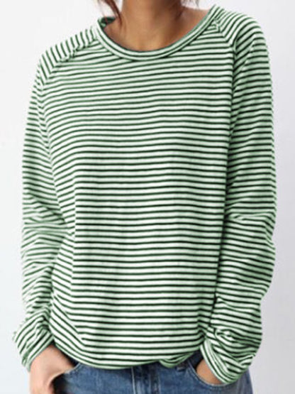 MW | Basic-Bluse mit langen Ärmeln aus Baumwolle in Weiß und Schwarz