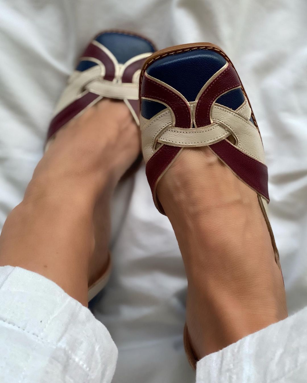 Nelly Designers | Damen Retro-Sandaletten mit Blockabsatz